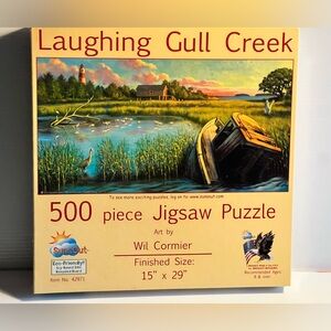 SunsOut Laughing Gull Creek 500 Piece Jigsaw Puzzle By Wil Cormier